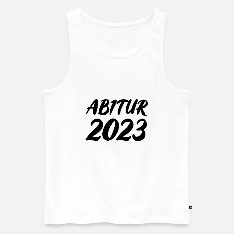 Abitur 2023 - Männer Premium Bio Tank Top - Weiß