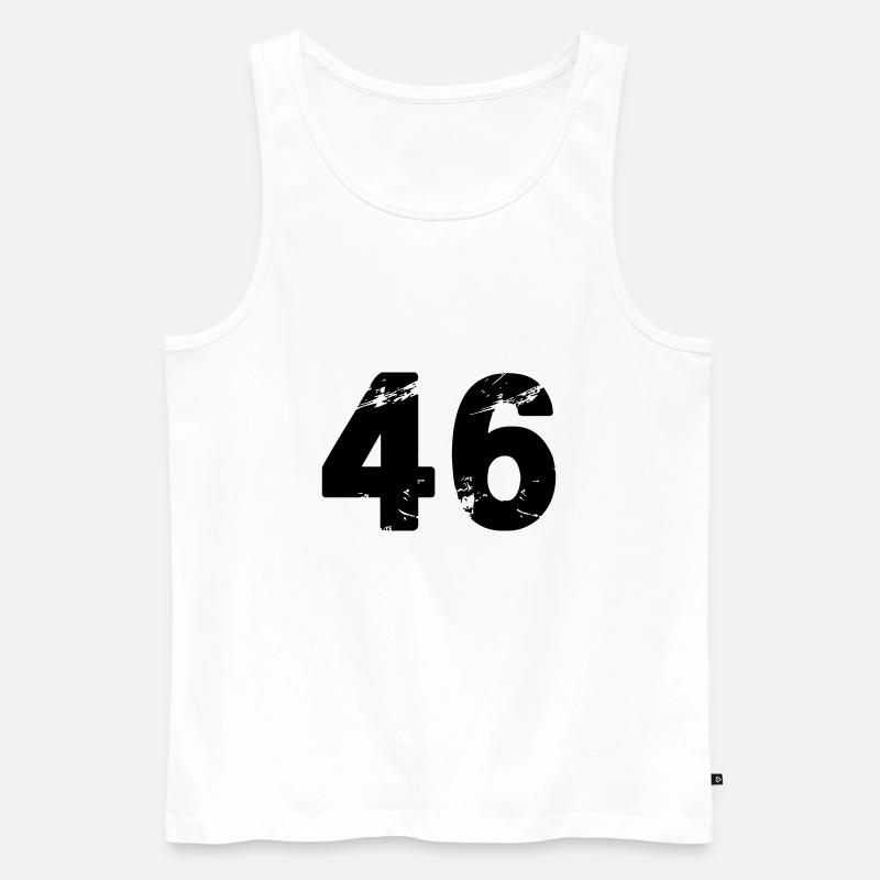 46 - Männer Premium Bio Tank Top - Weiß