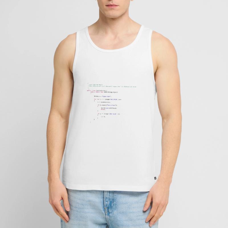 lustiger Java Code zum Sortieren Männer Premium Bio Tank Top