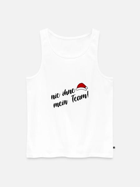 mein Weihnachts Team - Männer Premium Bio Tank Top - Weiß