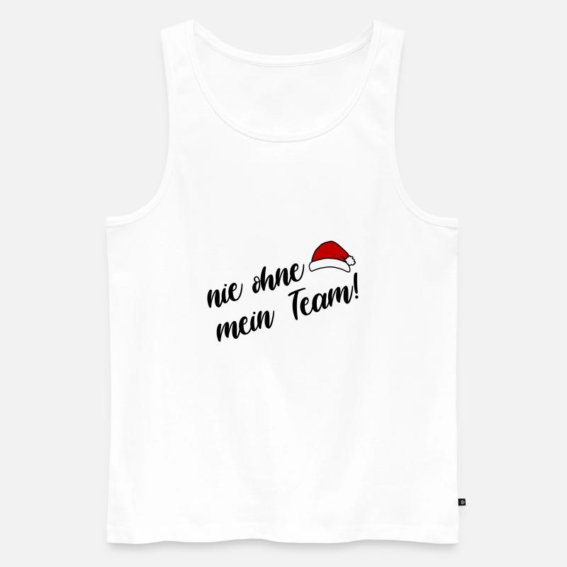 mein Weihnachts Team - Männer Premium Bio Tank Top - Weiß