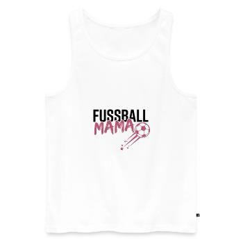 Fußball Mama Fan Geschenk - Männer Premium Bio Tank Top - Weiß - Vorne - Michal (187cm)