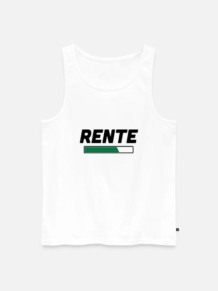 Rente Rentner Rentnerin - Männer Premium Bio Tank Top - Weiß
