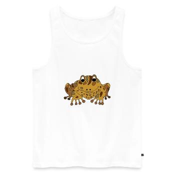 Frog - Men's Premium Organic Tank Top - white - Front - Michal (187cm)