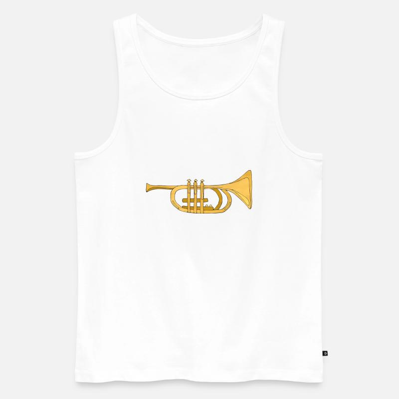 Musical instrument - Men's Premium Organic Tank Top - white