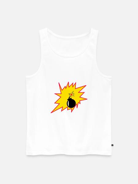 Boom - Männer Premium Bio Tank Top - Weiß