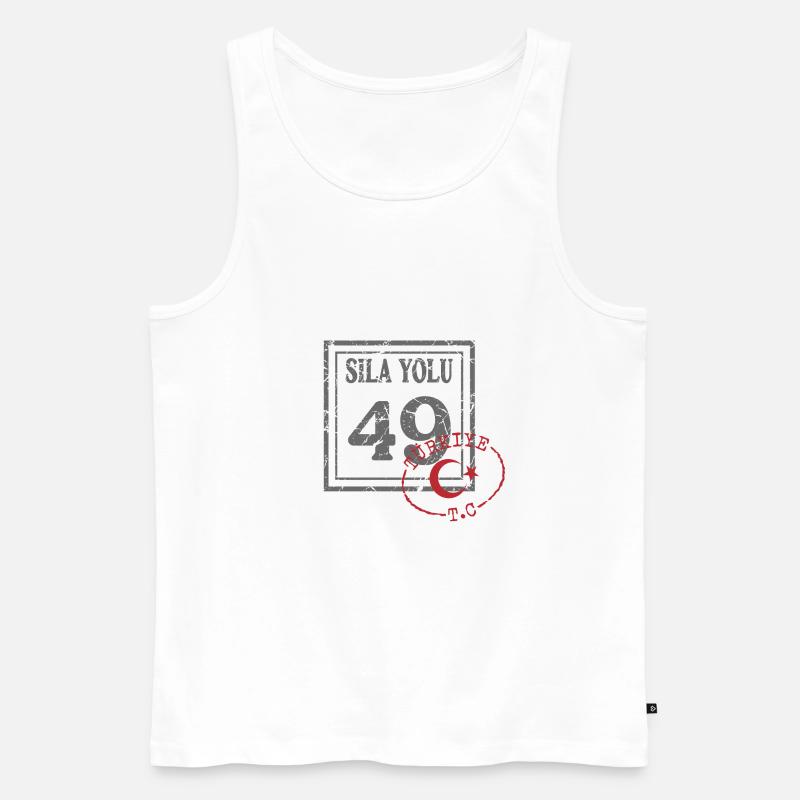 Muş - Männer Premium Bio Tank Top - Weiß