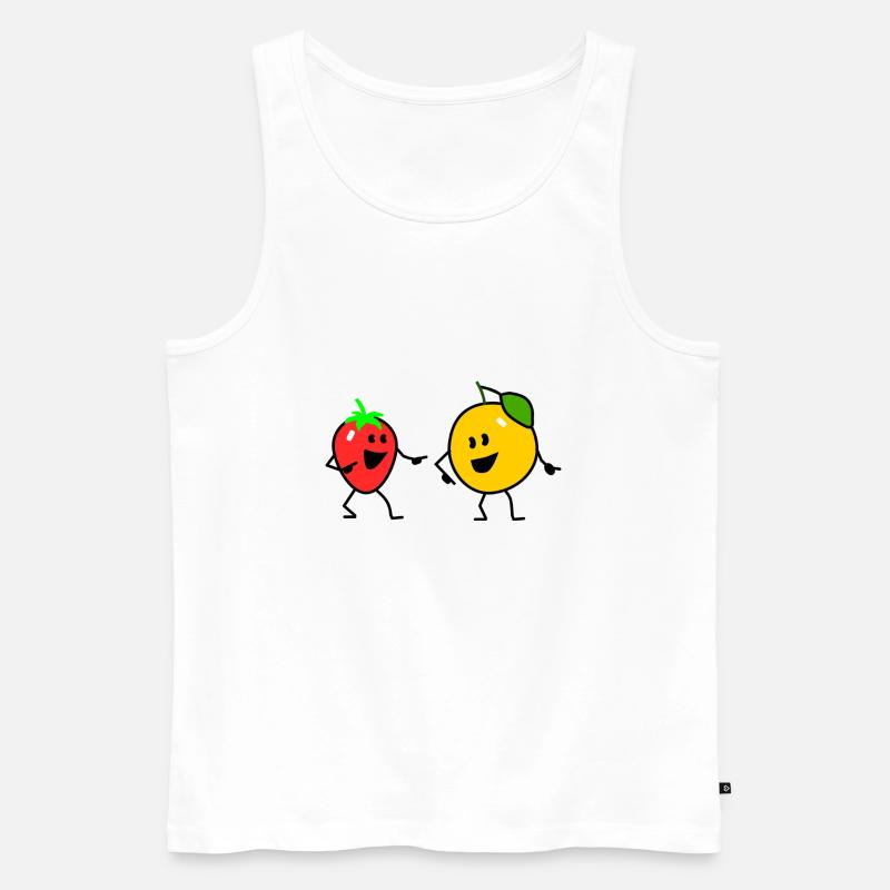 fruit salad one - Männer Premium Bio Tank Top - Weiß