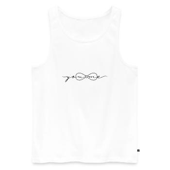 Infinity symbol you and me Infinity - Men's Premium Organic Tank Top - white - Front - Michal (187cm)