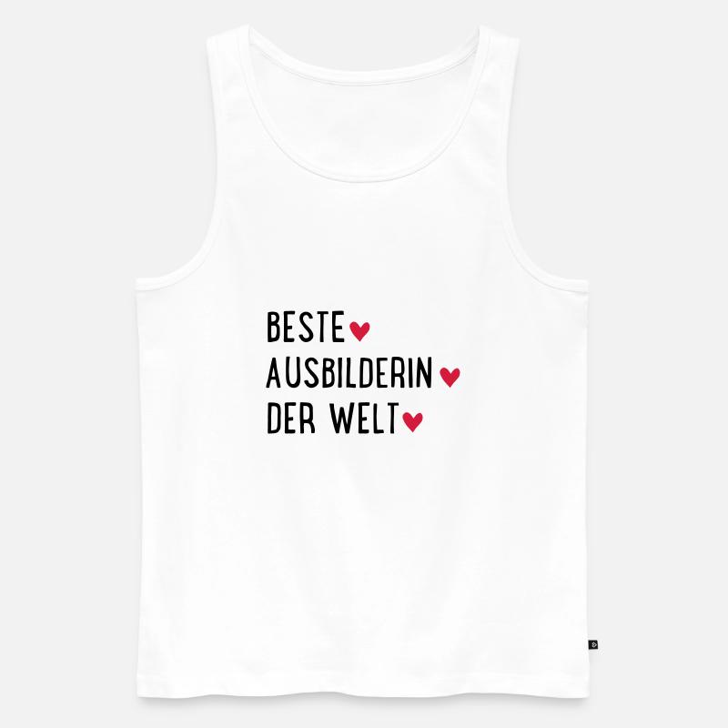 BESTEAUSBILDERIN - Männer Premium Bio Tank Top - Weiß