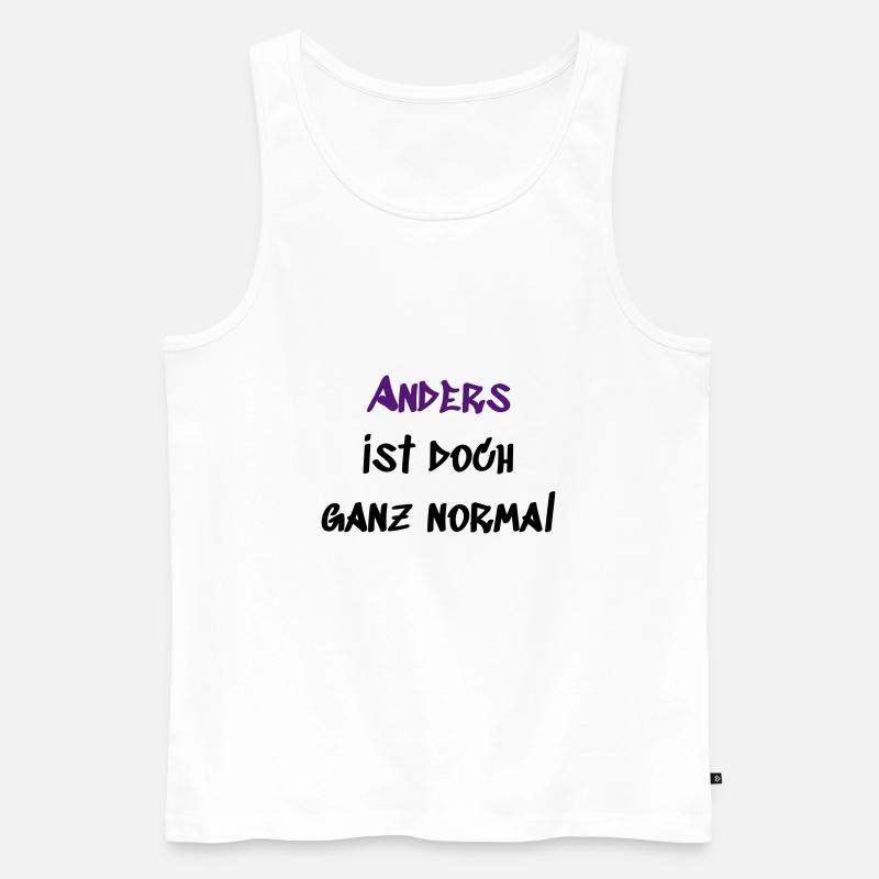 Anders ganz Normal - Männer Premium Bio Tank Top - Weiß