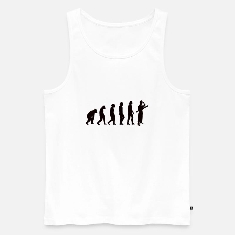 Architect Craft Evolution Civil Engineer - Men's Premium Organic Tank Top - white