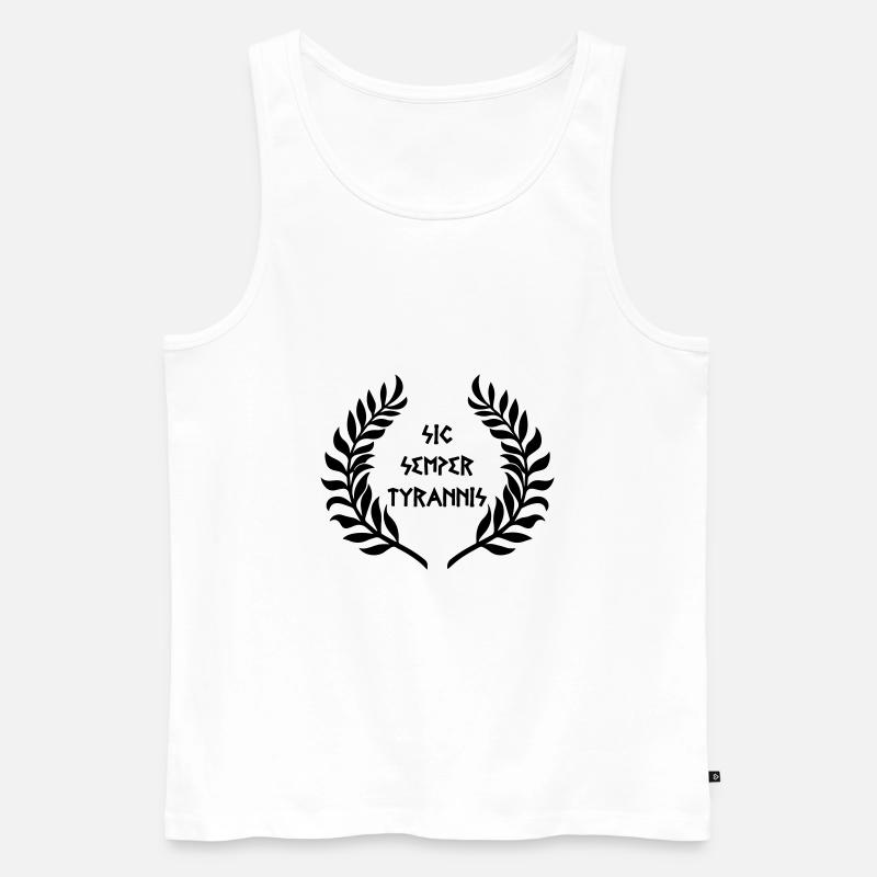 Sic Semper Tyrannis - Männer Premium Bio Tank Top - Weiß