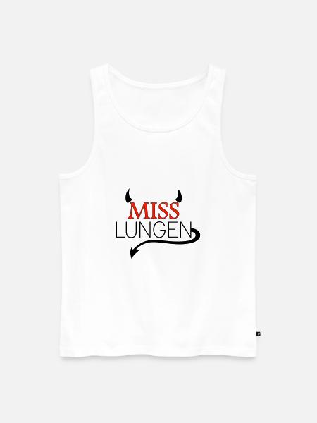Miss lungen - Männer Premium Bio Tank Top - Weiß