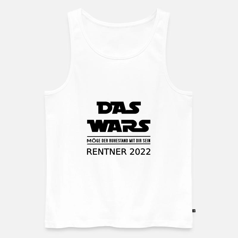 Rentner 2022 - Männer Premium Bio Tank Top - Weiß