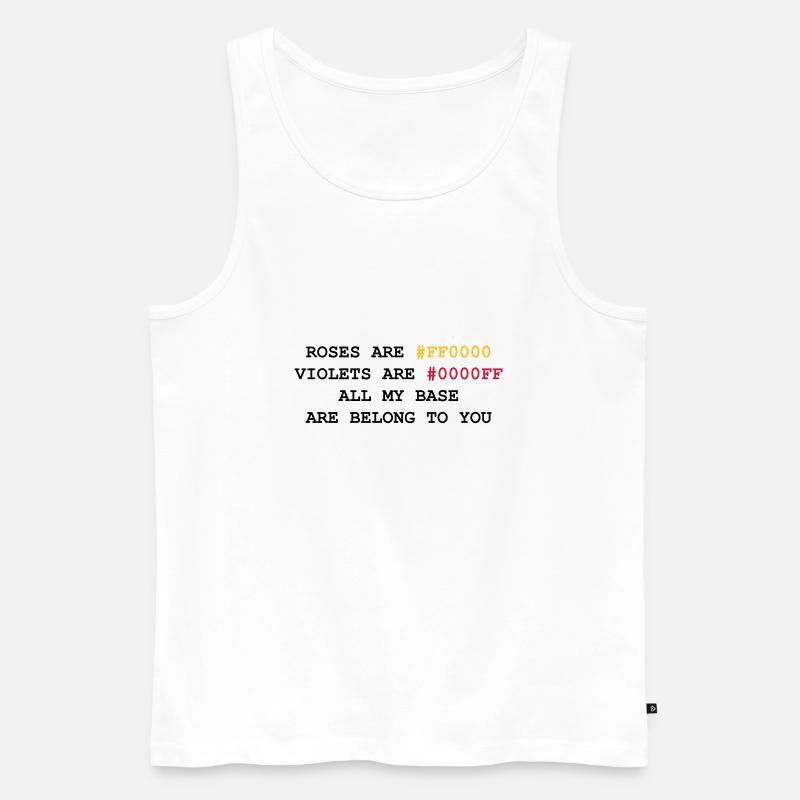 NERD HUMOR: Liebesbrief - Männer Premium Bio Tank Top - Weiß