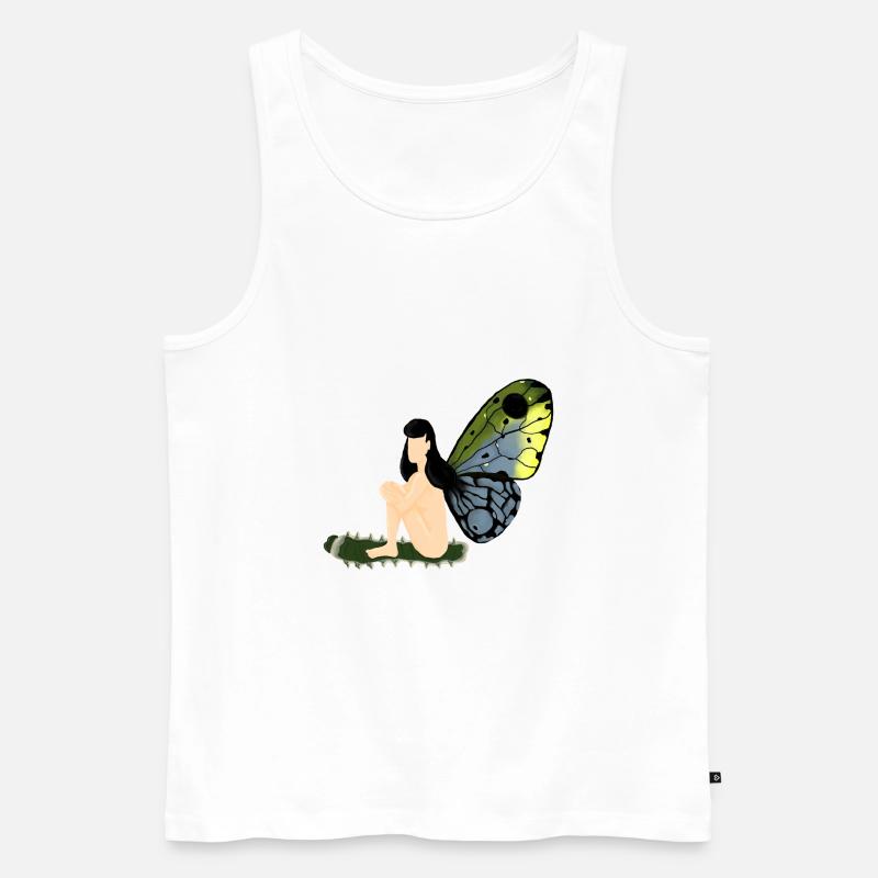 Batterfly - Männer Premium Bio Tank Top - Weiß