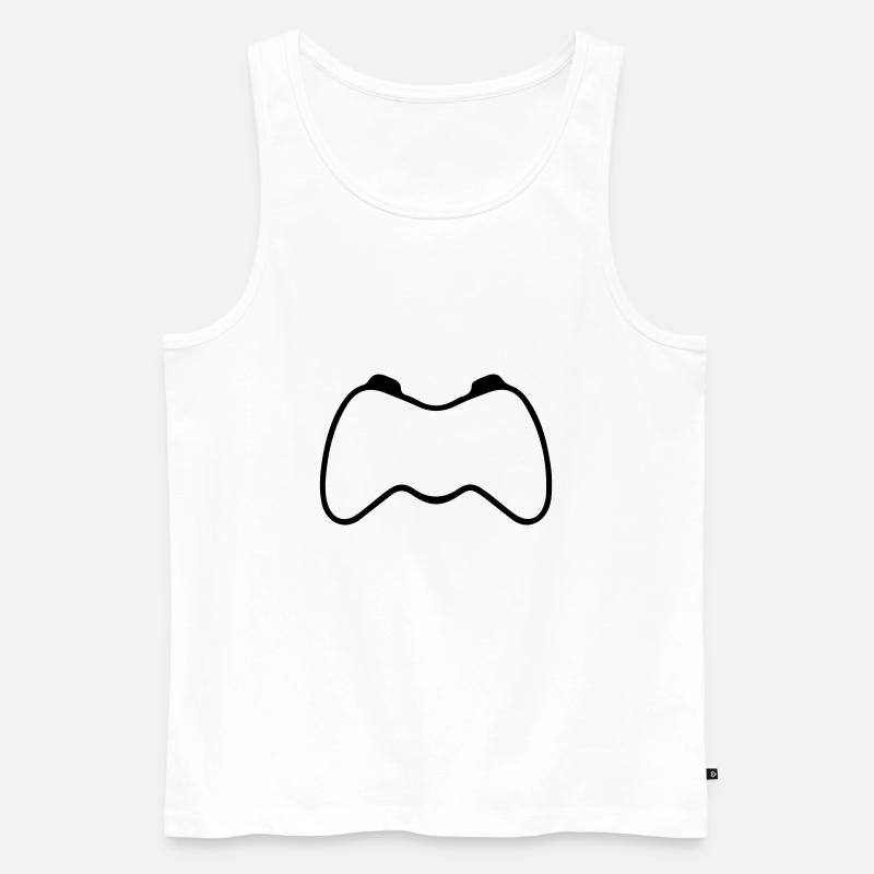 Gamer Zocker Controller Gaming - Männer Premium Bio Tank Top - Weiß