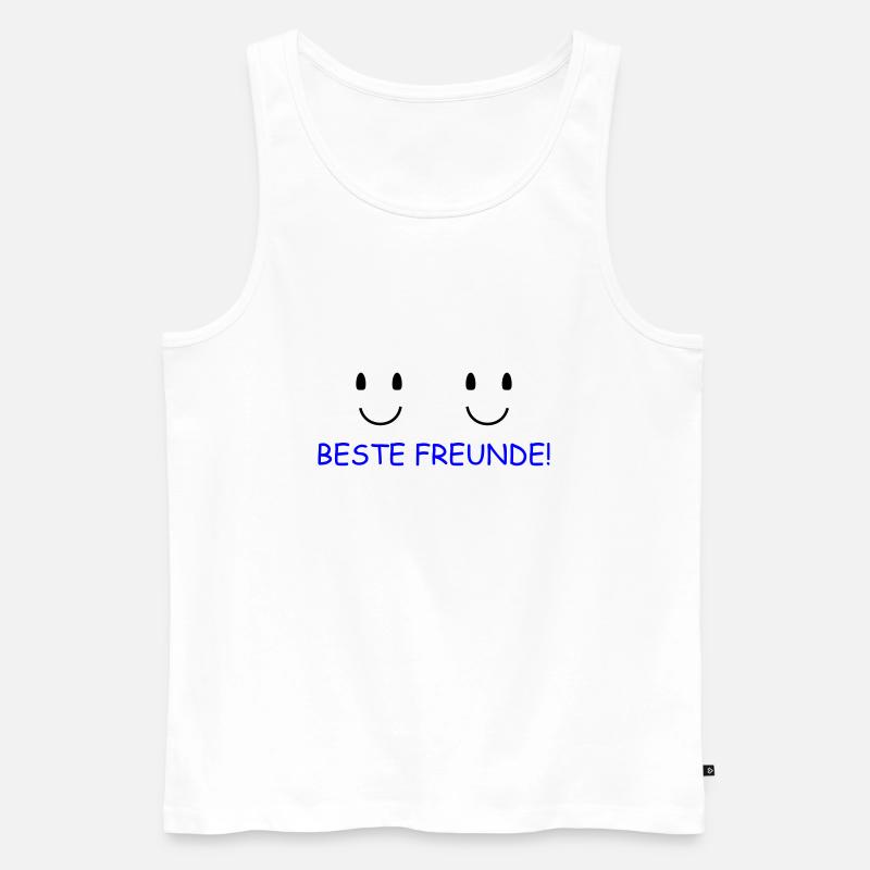 Beste Freunde - Männer Premium Bio Tank Top - Weiß