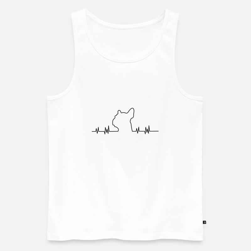 Bouledogue - Débardeur bio Premium Homme - blanc