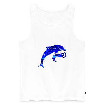 Brilliant dolphin for children sea creature - Men's Premium Organic Tank Top - white - Front - Michal (187cm)