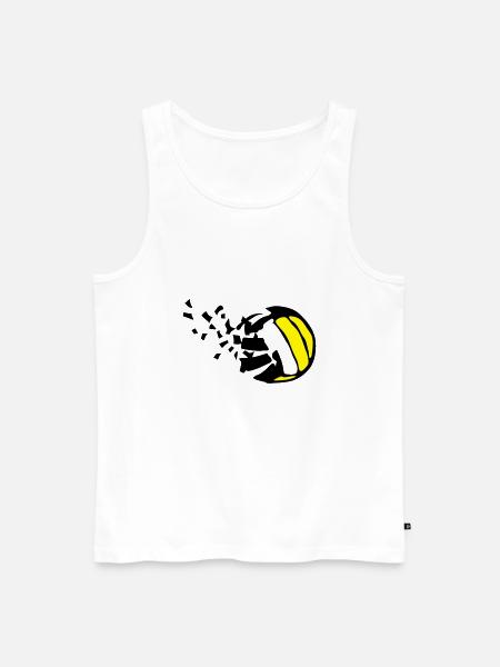 explosion volleyball destructurer destructi - Men's Premium Organic Tank Top - white