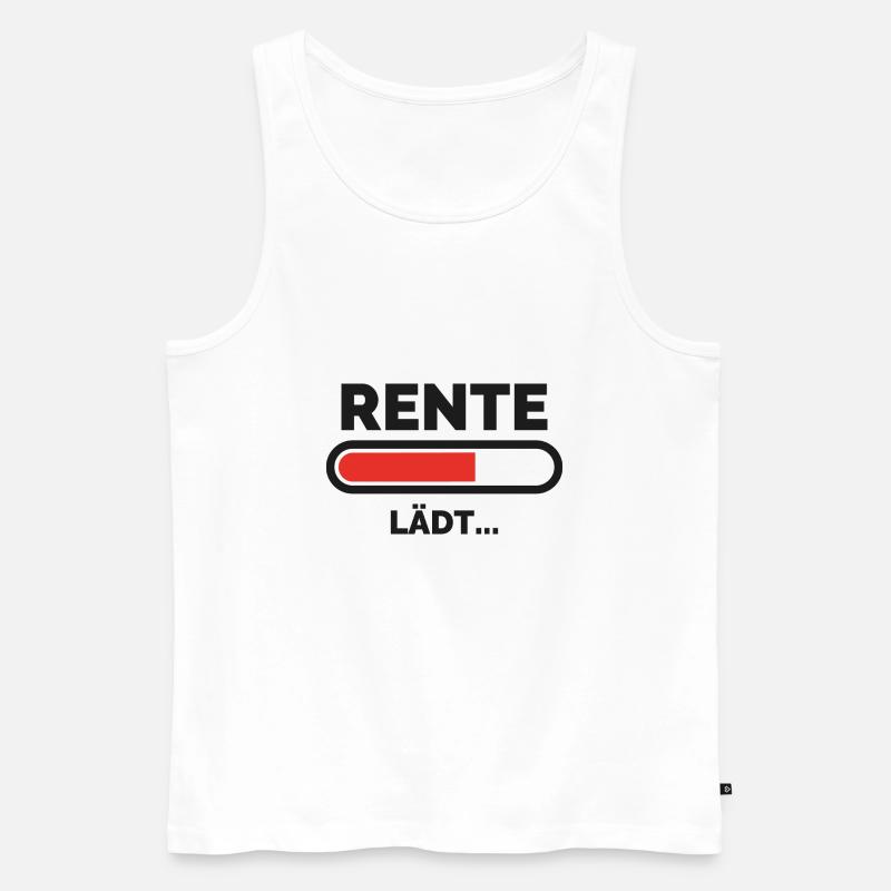 Rente lädt Spruch Geschenk Hobby - Männer Premium Bio Tank Top - Weiß