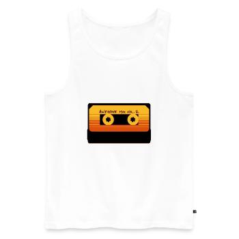 AWESOME MIX Vol. 2 - Men's Premium Organic Tank Top - white - Front - Michal (187cm)