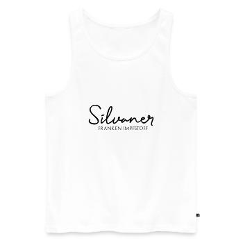 Silvaner Wein - Frankenimpfstoff - Männer Premium Bio Tank Top - Weiß - Vorne - Michal (187cm)