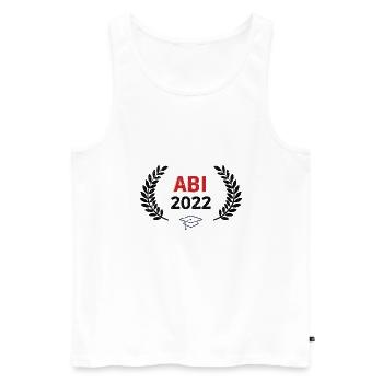 Abi 2022 | Abschluss 2022 | Abitur - Männer Premium Bio Tank Top - Weiß - Vorne - AI Model Male 178 light (178cm)