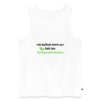 cooler/lustiger Spruch: - Männer Premium Bio Tank Top - Weiß - Vorne - Michal (187cm)