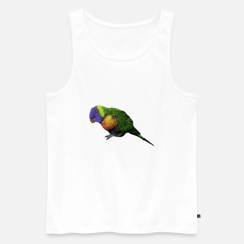 Papagei - Männer Premium Bio Tank Top - Weiß
