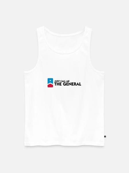 Just call me the General - Men's Premium Organic Tank Top - white