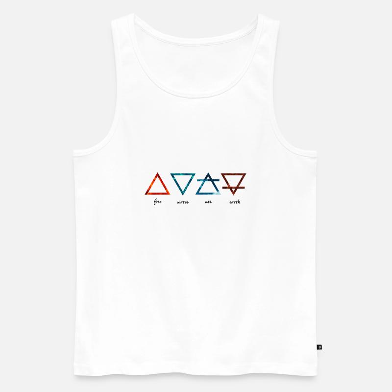Alchemistische Elemente - Männer Premium Bio Tank Top - Weiß
