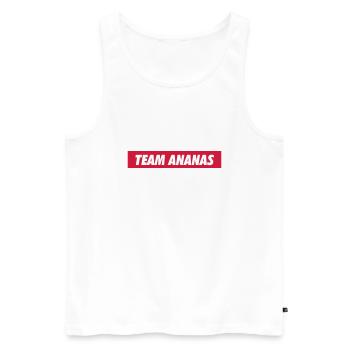 team ananas - Männer Premium Bio Tank Top - Weiß - Vorne - Michal (187cm)