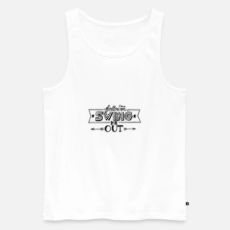 Schwing mich raus - Männer Premium Bio Tank Top - Weiß