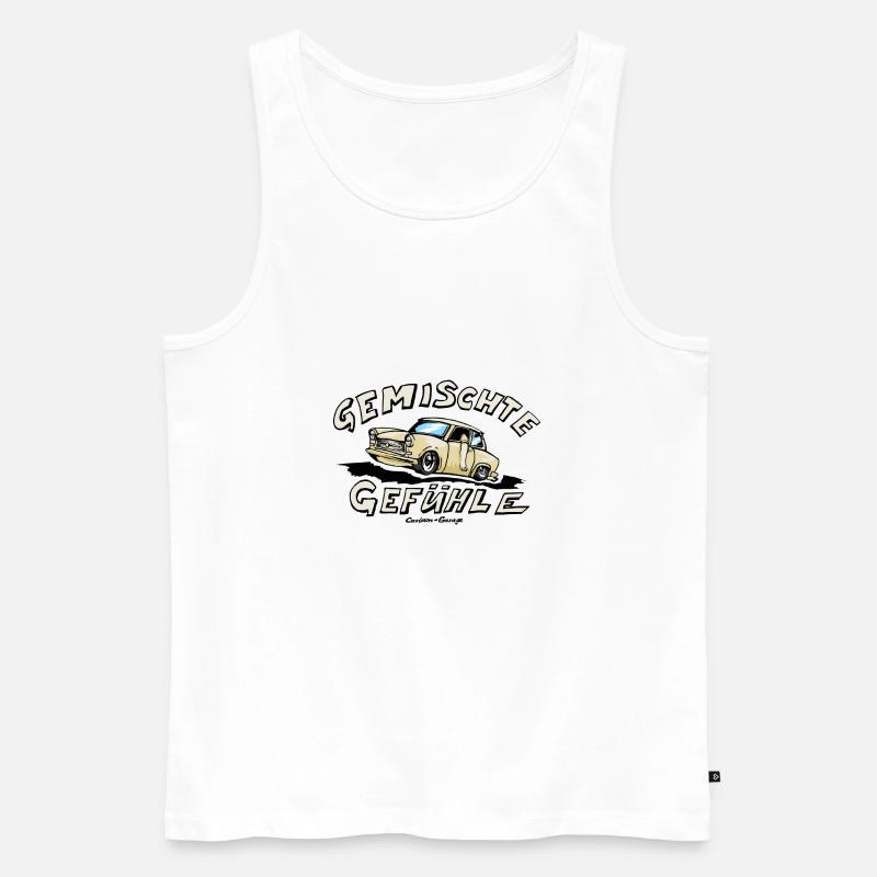 601 Gemisch - Männer Premium Bio Tank Top - Weiß
