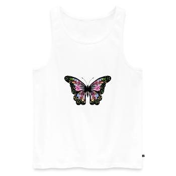 Papillon - Débardeur bio Premium Homme - blanc - Devant - Michal (187cm)