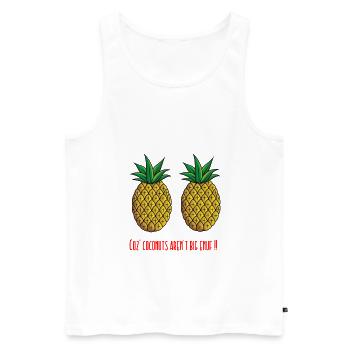 Sommer Sommer Sommer - Männer Premium Bio Tank Top - Weiß - Vorne - AI Model Male 178 light (178cm)