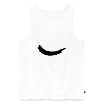 smile - Débardeur bio Premium Homme - blanc - Devant - AI Model Male 178 light (178cm)