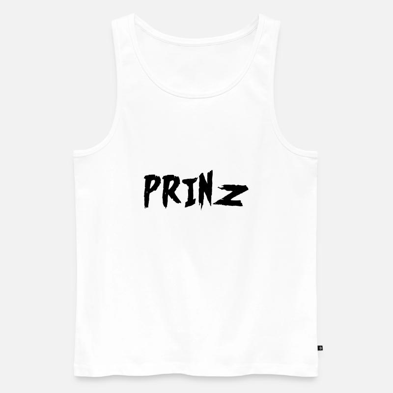 Prinz - Männer Premium Bio Tank Top - Weiß