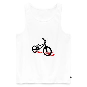 BMX - Débardeur bio Premium Homme - blanc - Devant - AI Model Male 178 light (178cm)