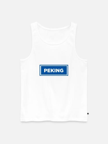 Peking Norrköping - Ekologisk premium tanktopp herr - vit