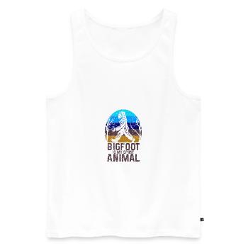 Bigfoot est mon animal spirituel, amant de Bigfoot, je - Débardeur bio Premium Homme - blanc - Devant - Michal (187cm)
