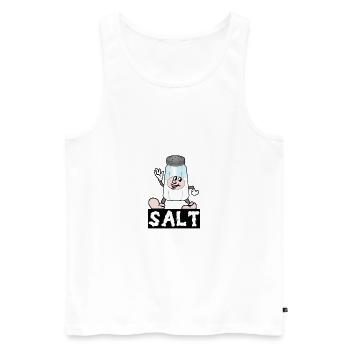 Kawaii Salt Shaker Halloween Costume Best Friend - Men's Premium Organic Tank Top - white - Front - Michal (187cm)