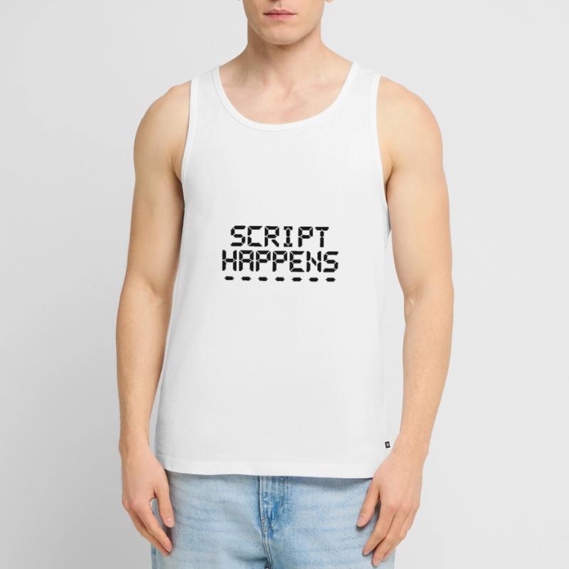 Computerprogrammierskript passiert Programmierer Männer Premium Bio Tank Top