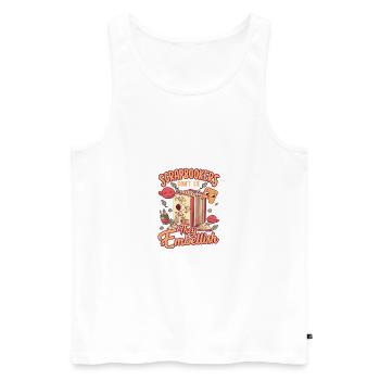 Scrapbookers Don't Lie They Embellish Scrapbooker - Men's Premium Organic Tank Top - white - Front - AI Model Male 178 light (178cm)