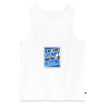 Les cadeaux qui coulent dans la boue ne sont pas toujours grincheux vont parfois - Débardeur bio Premium Homme - blanc - Devant - AI Model Male 178 light (178cm)