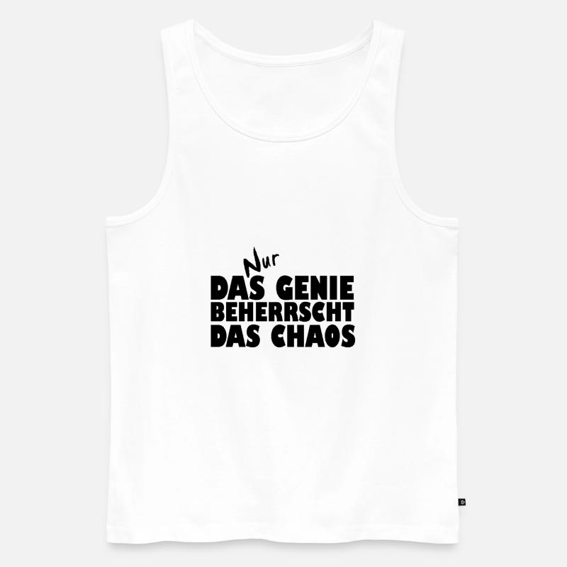 DasGenie - Männer Premium Bio Tank Top - Weiß