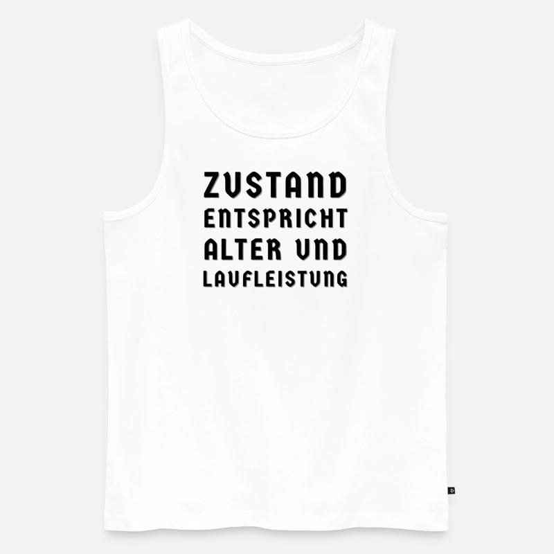 Zustand entspricht Alter - Männer Premium Bio Tank Top - Weiß